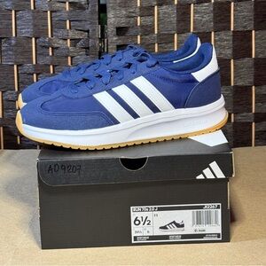 NWT Adidas Kids' Blue and White Sneakers (9207)